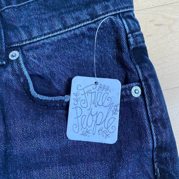 𝅺FREE People BNWT "Stella" Jean Hi-Rise Button Fly - Picture 7 of 12